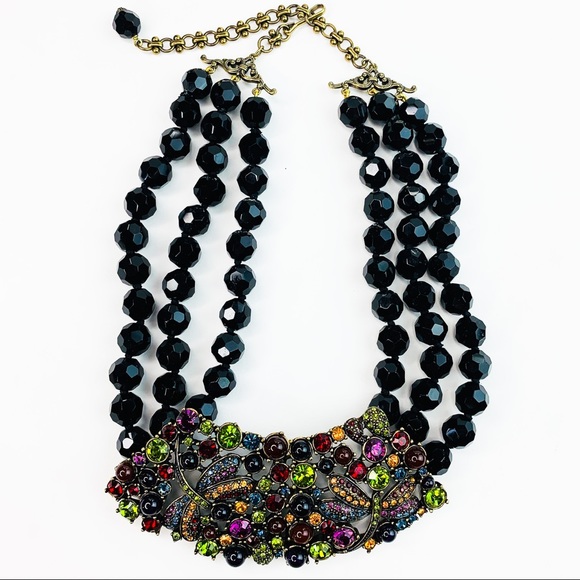 Heidi Daus Rhinestone Dragonfly Strand Necklace